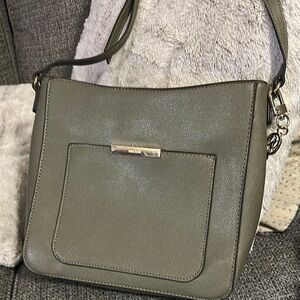 Nine West Green Shoulder Bag with Silver Hardware